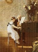 george bernard shaw Young lady to accept fees from her piano teacher oil painting artist